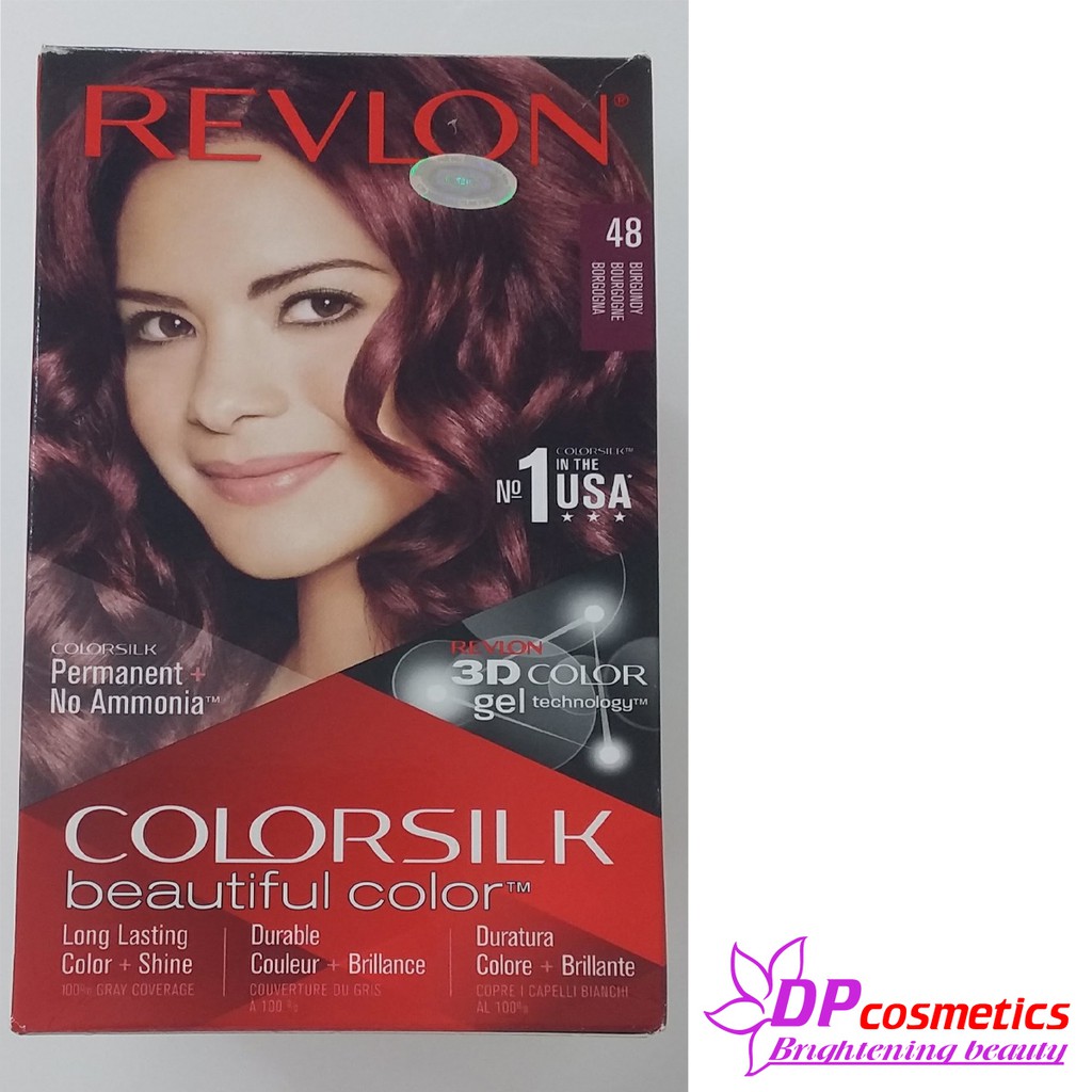 [HCM]Thuốc Nhuộm Tóc Revlon Colorsilk 48 - Đỏ ánh tím