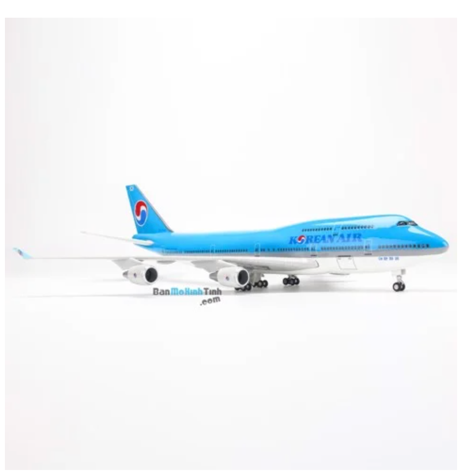 Mô hình máy bay Korean Air Boeing B747 47cm