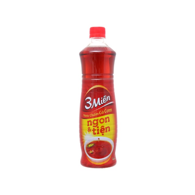 Nước Mắm Chấm Cá Cơm 3 Miền Chai 800ml.