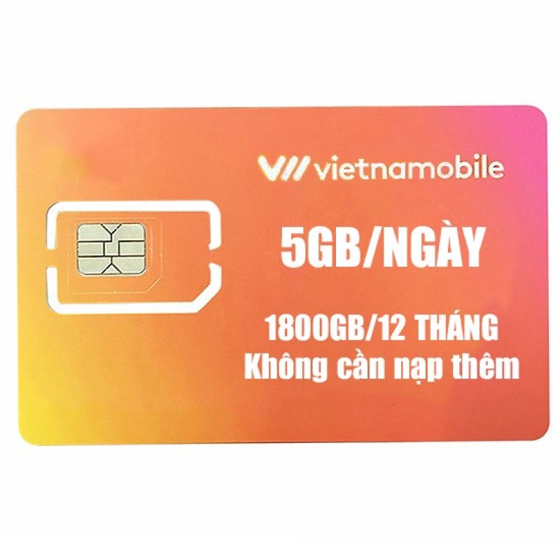 Sim 4G Vietnamobile có 4Gb/ngày - 120Gb/Tháng Miễn phí sẵn tháng đầu  + Nghe Gọi Nội Mạng Miễn Phí