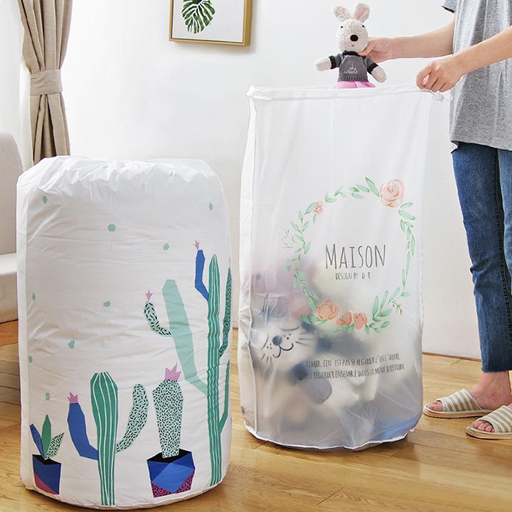 Túi đựng chăn màn quần áo dạng tròn (mẫu ngẫu nhiên)
