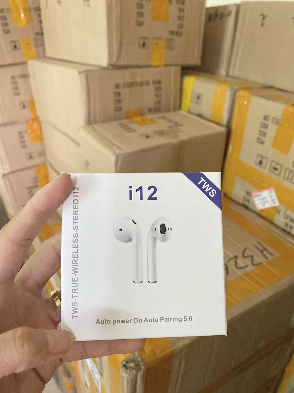 Tai nghe bluetooth i..12 TV1 LTV BOX, tai nghe không dây bluetooth 5.0, tai nghe pin trâu, âm thanh hifi cực hay tương thích với các dòng smart phone