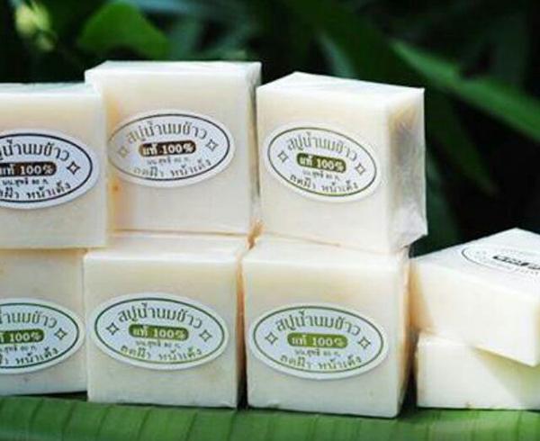 Xà phòng tắm sữa gạo giá hủy diệt vỉ 12 bánh xà phòng gạo sữa thái lan , xà phòng tắm thái lan, bánh xà phòng tắm
