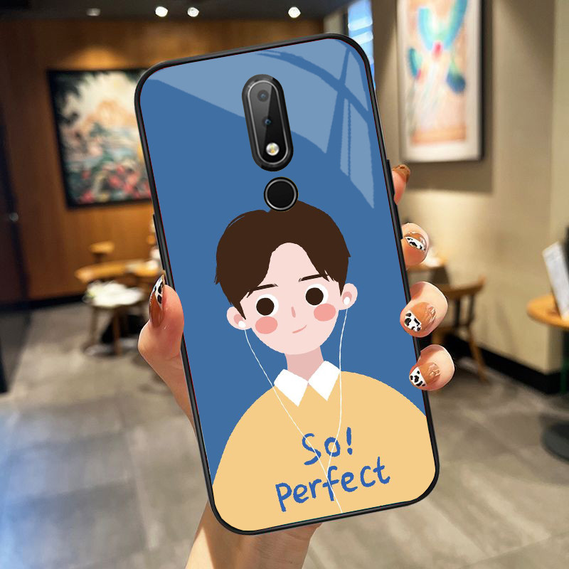 Ốp Lưng NOKIA 6.1 PLUS mặt kính cường lực cao cấp, ốp đôi
