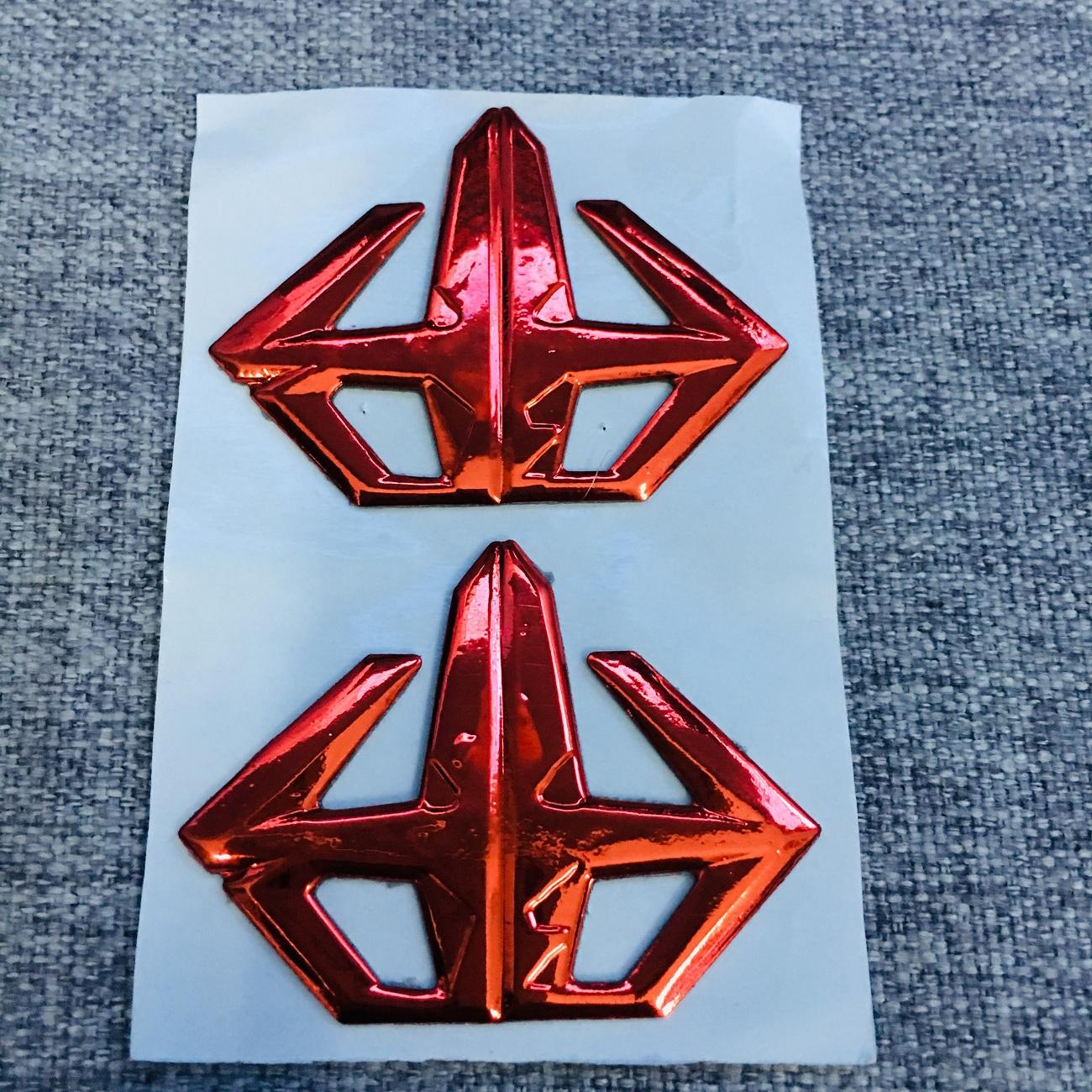 TEM LOGO,HUY HIỆU TRANG TRÍ CHO XE AIRBLADE (MÀU ĐỎ)