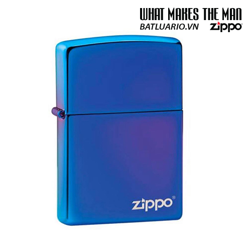 Bật lửa Zippo 29899ZL – Zippo High Polish Indigo Zippo Logo