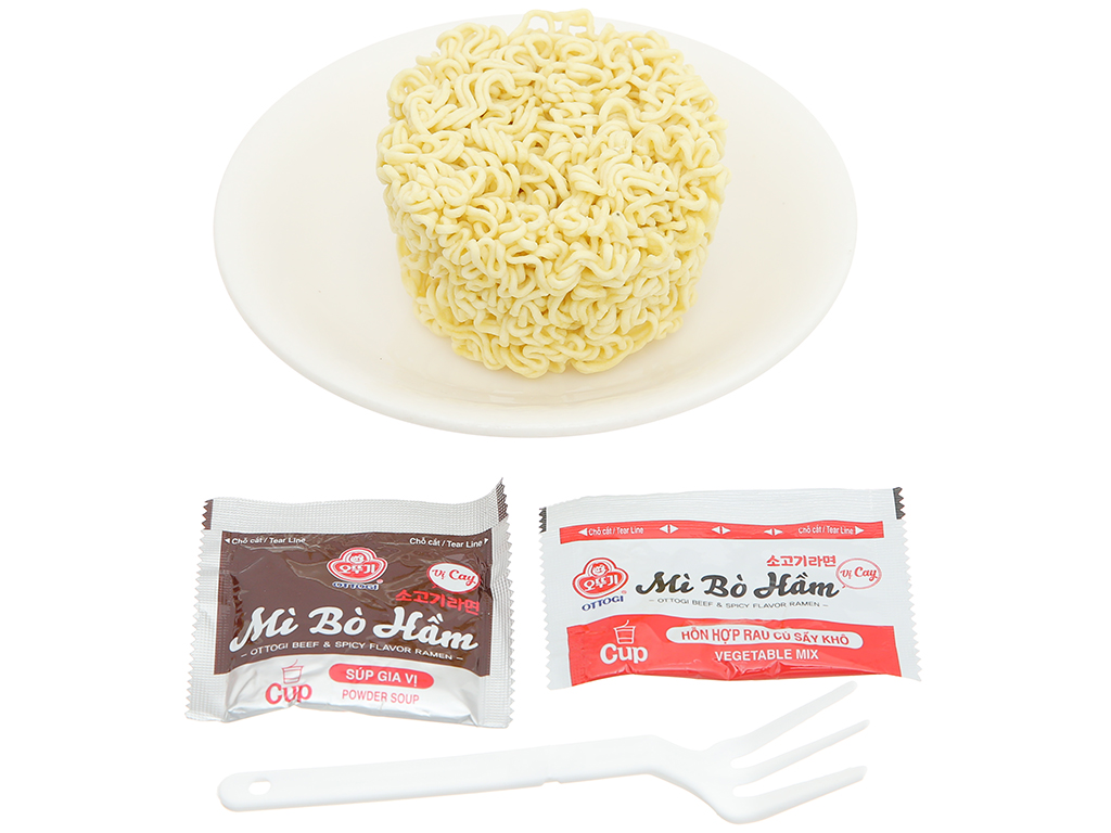 Combo 6 Ly Mì Bò Hầm Cay Otoki 62gx6