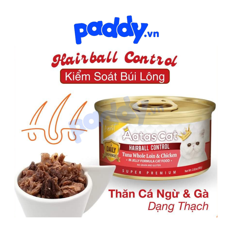 Pate Mèo Mọi Lứa Tuổi Aatas Super Food (Lon 80g)