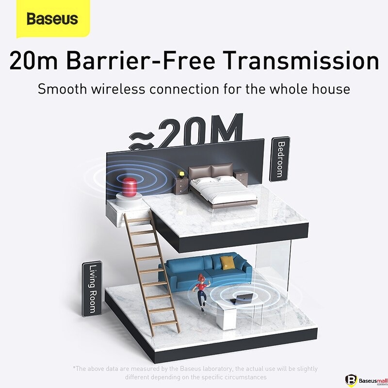 USB Bluetooth Adapter Baseus BA04 | Kết Nối Plug & Play, Hỗ Trợ Kết Nối 7 Thiết Bị Cùng Lúc