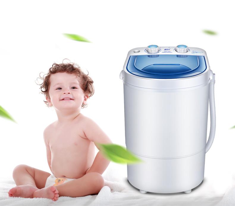 Máy giặt mini XPB22-588S , 2.2kg đồ , tốc độ 1400 vòng/phút (mẫu thùng trắng)