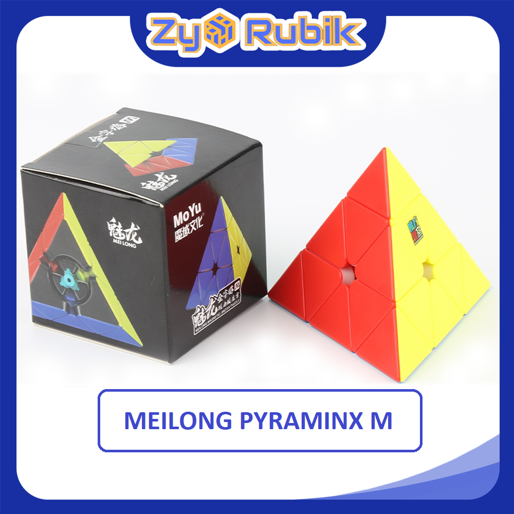 Rubik Kim Tự Tháp Meilong Pyraminx Stickerless không viền - ZyO Rubik