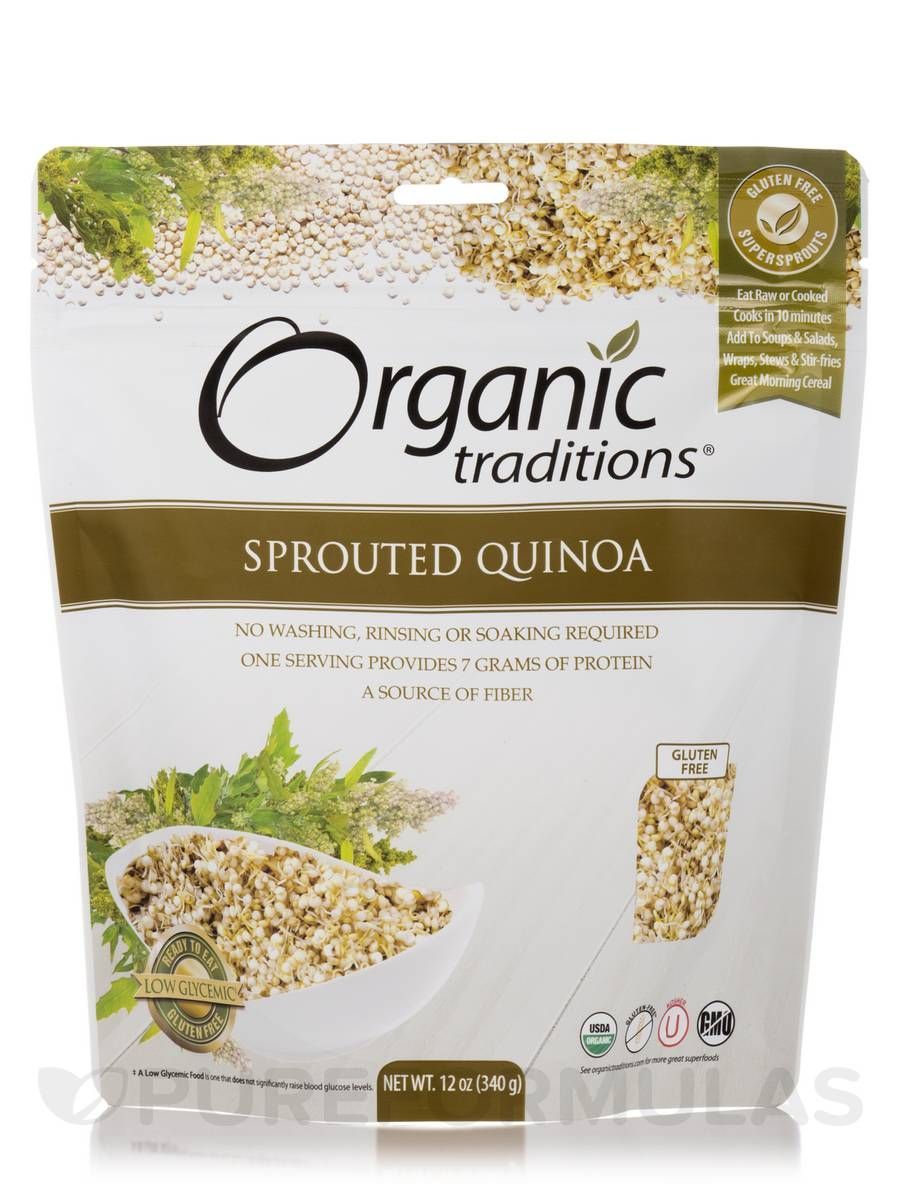 [HCM]Hạt Quinoa nảy mầm hữu cơ - Organic Tradition - 340g