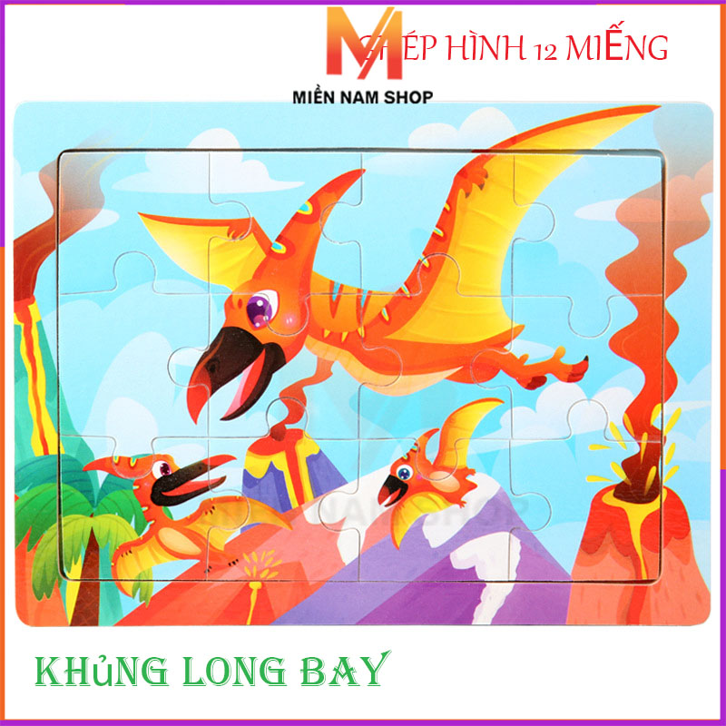 Tranh Ghép Gỗ 12 Miếng Cho Bé Yêu