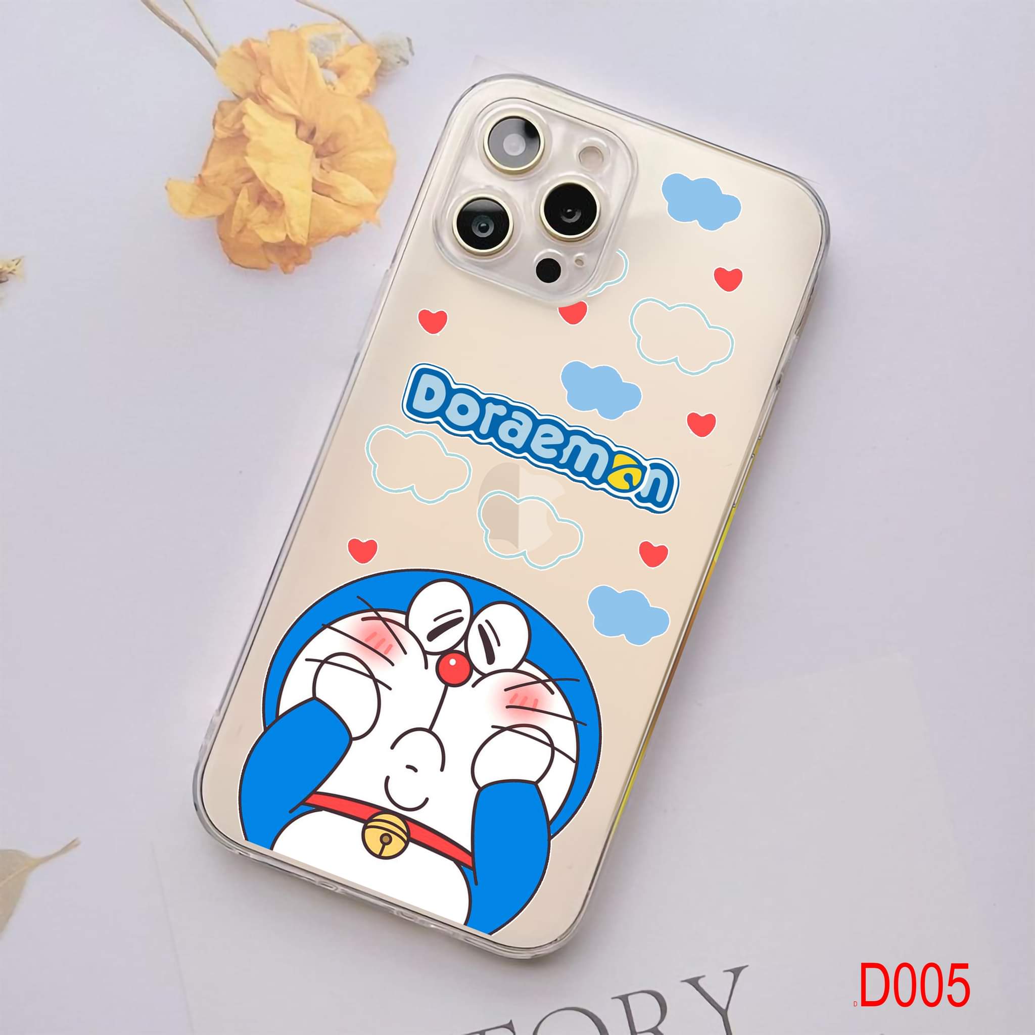 Ốp lưng dẻo in hình doremon cho đt Iphone