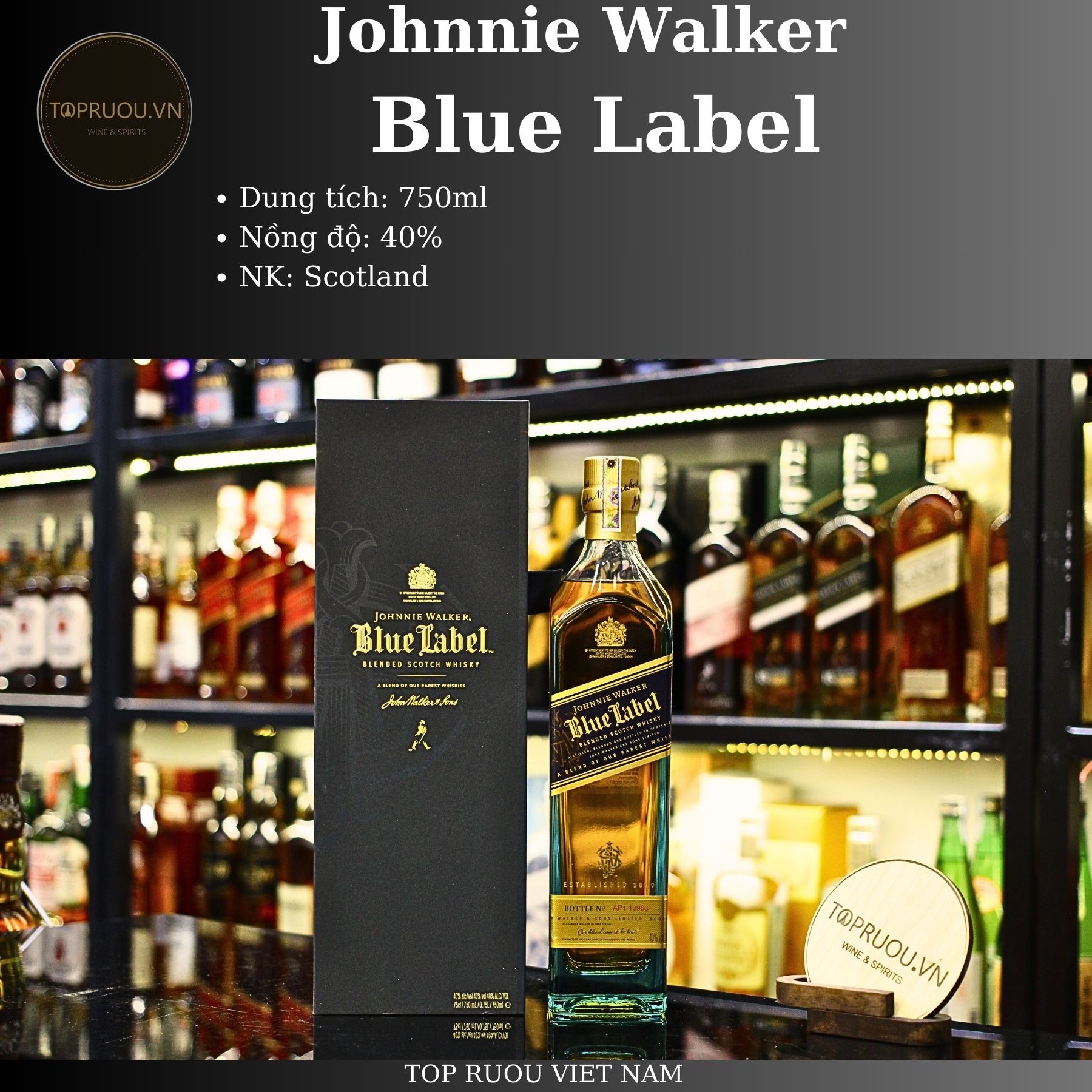 Rượu whisky johnnie walker aged 18 years - gold - blue - xr 19 - xr 21 700ml