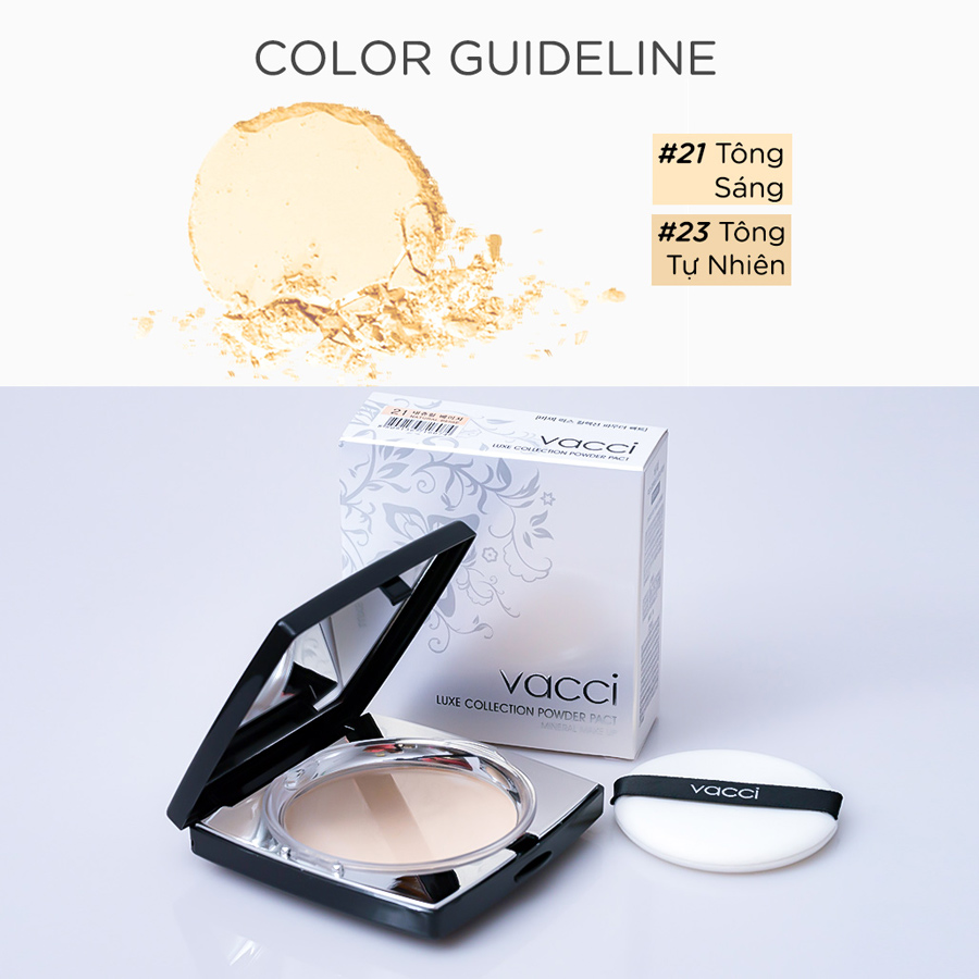 Phấn phủ nén cao cấp siêu mịn VACCI SPF 28 PA++