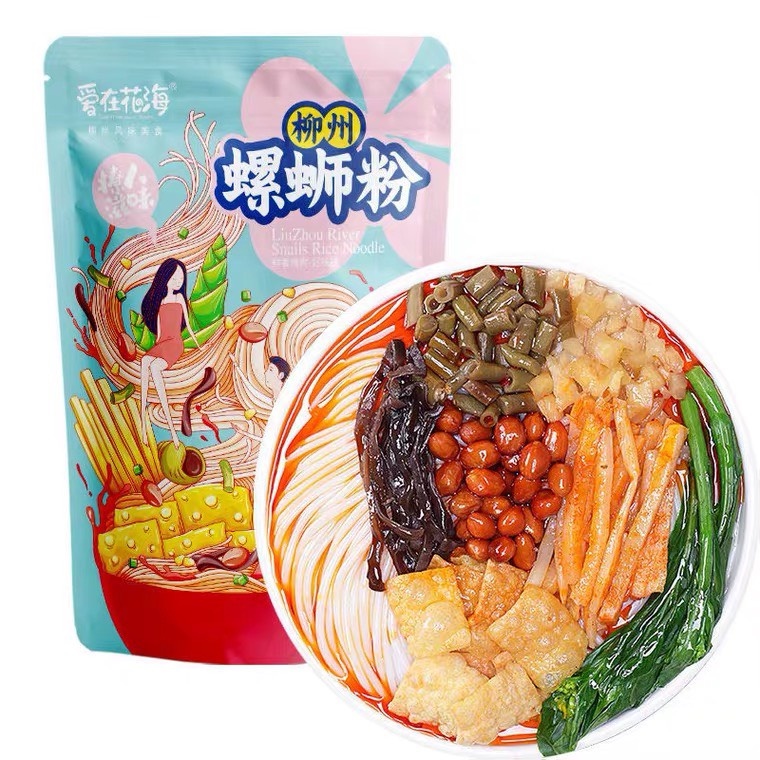Bún ốc liễu châu gói to 305g (Combo 10 gói)