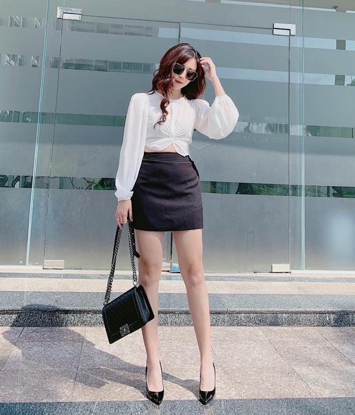 (VIDEO+HÌNH THẬT) Set Áo Xoắn Eo + Chân Váy Chữ A