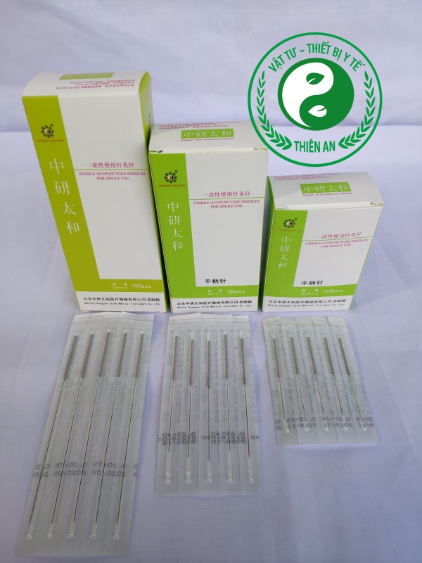 Kim Châm Cứu Thái Hòa- Kim Châm Cứu vô trùng dạng vỉ- Đủ kích thước (Quý khách chú ý bảng chọn size kim) cao cấp