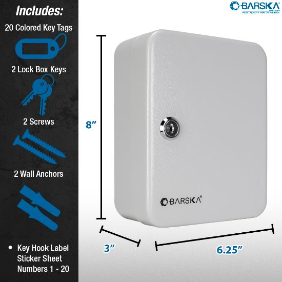 Tủ treo chìa khóa Barska 20- Position Key (20 chỗ móc chìa) (Hãng Barska - Mỹ)
