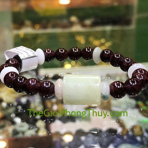 Chuỗi hạt lựu có trụ Phỉ thúy to FS6689