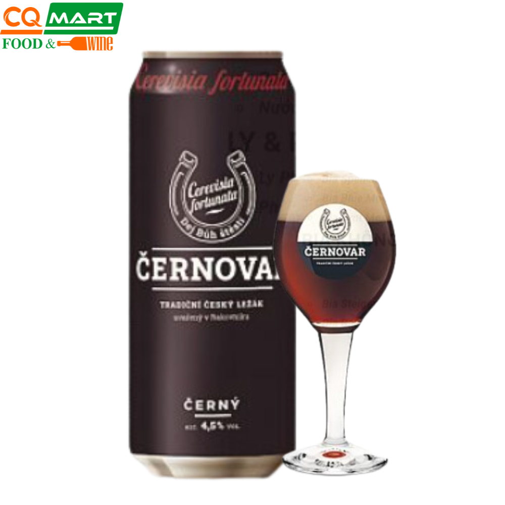 Bia Đen Cernovar Dark 4.5% Lon 500ml
