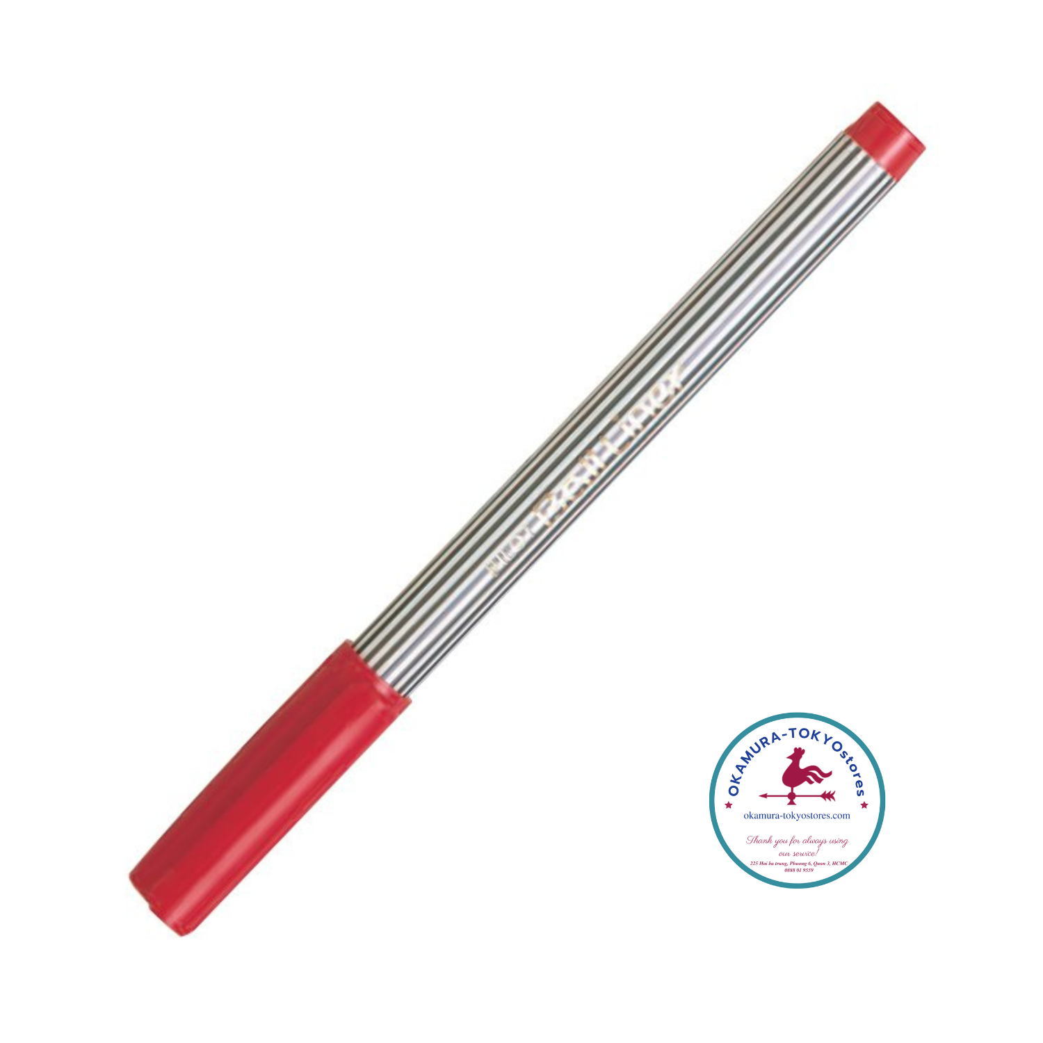 Bút ball liner mực đỏ ngòi 1.0mm