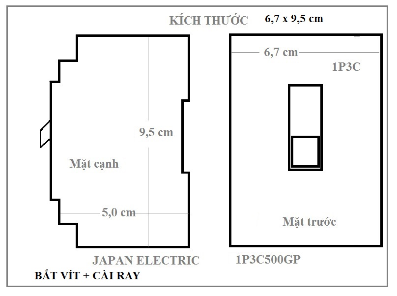 ÁT CHỐNG GIẬT NHẬT BẢN 50A LẮP 220V