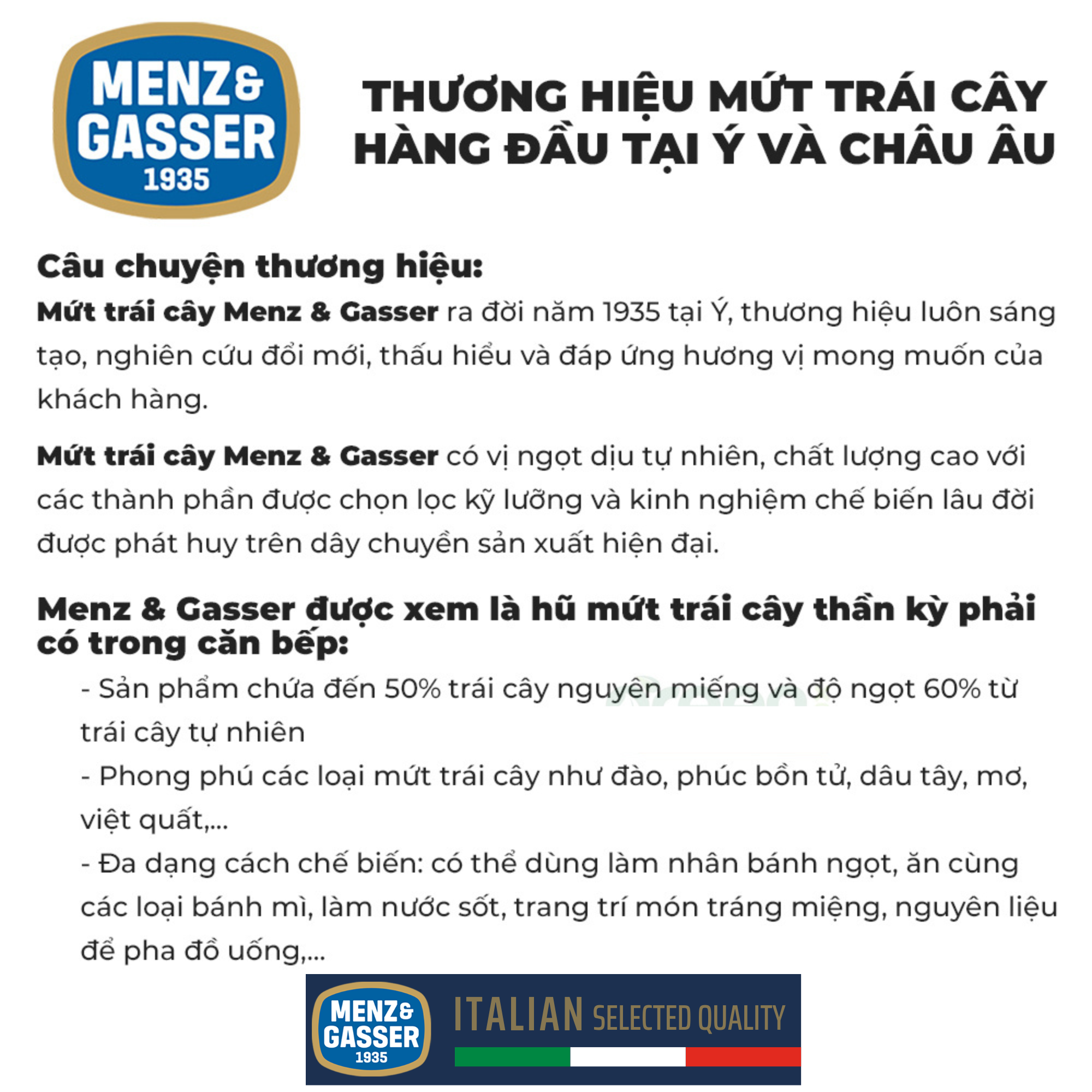 Hũ mứt cam Menz Gasser Ý 28g