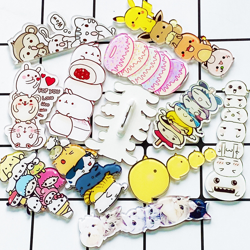 Combo 10 Huy hiệu balo, Pin cài áo Cartoon Badge Nhật Bản