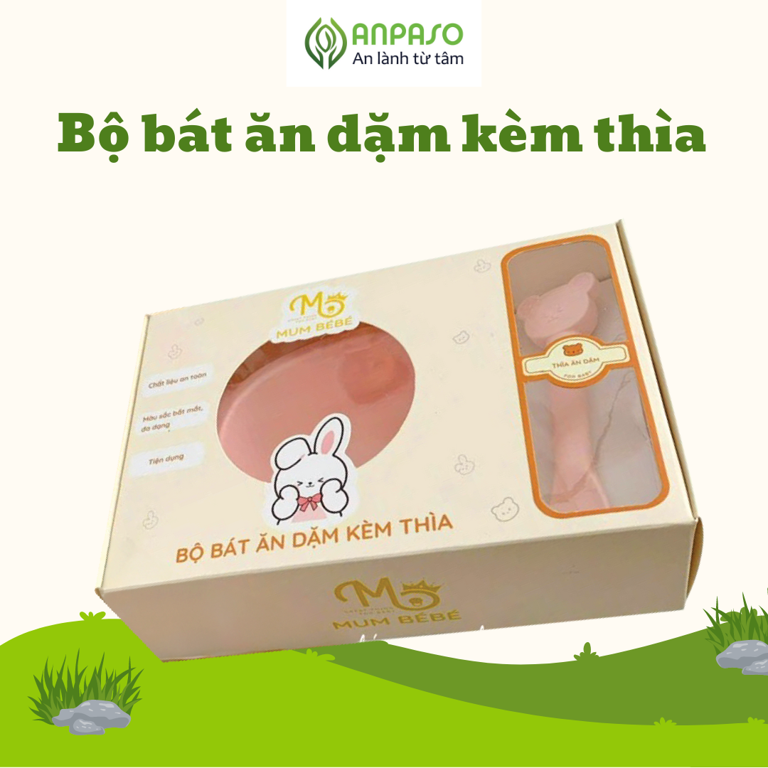 QUÀ TẶNG - Set bát thìa , cẩm nang ăn dặm