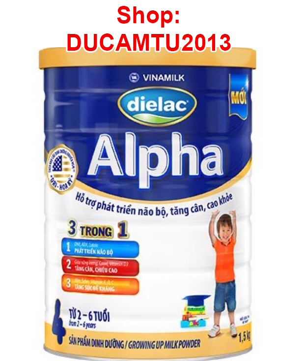 Sữa bột Dielac Alpha 4 _ 1,5kg HSD 11_2025