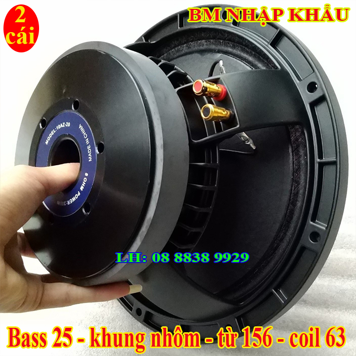 BASS 25 BM CHINA CÔN 65 CAO CẤP NHẬP KHẨU - GIÁ 2 LOA