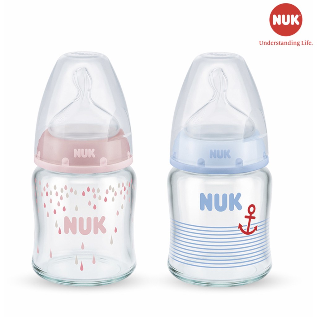 (Chính hãng) Bình sữa NUK thuỷ tinh Premium Choice+ 120ml 240ml