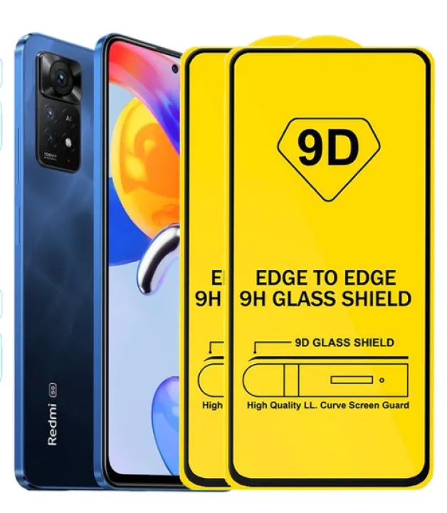 Cường lực full màn cho Xiaomi Redmi Note 11 Pro (Đen)