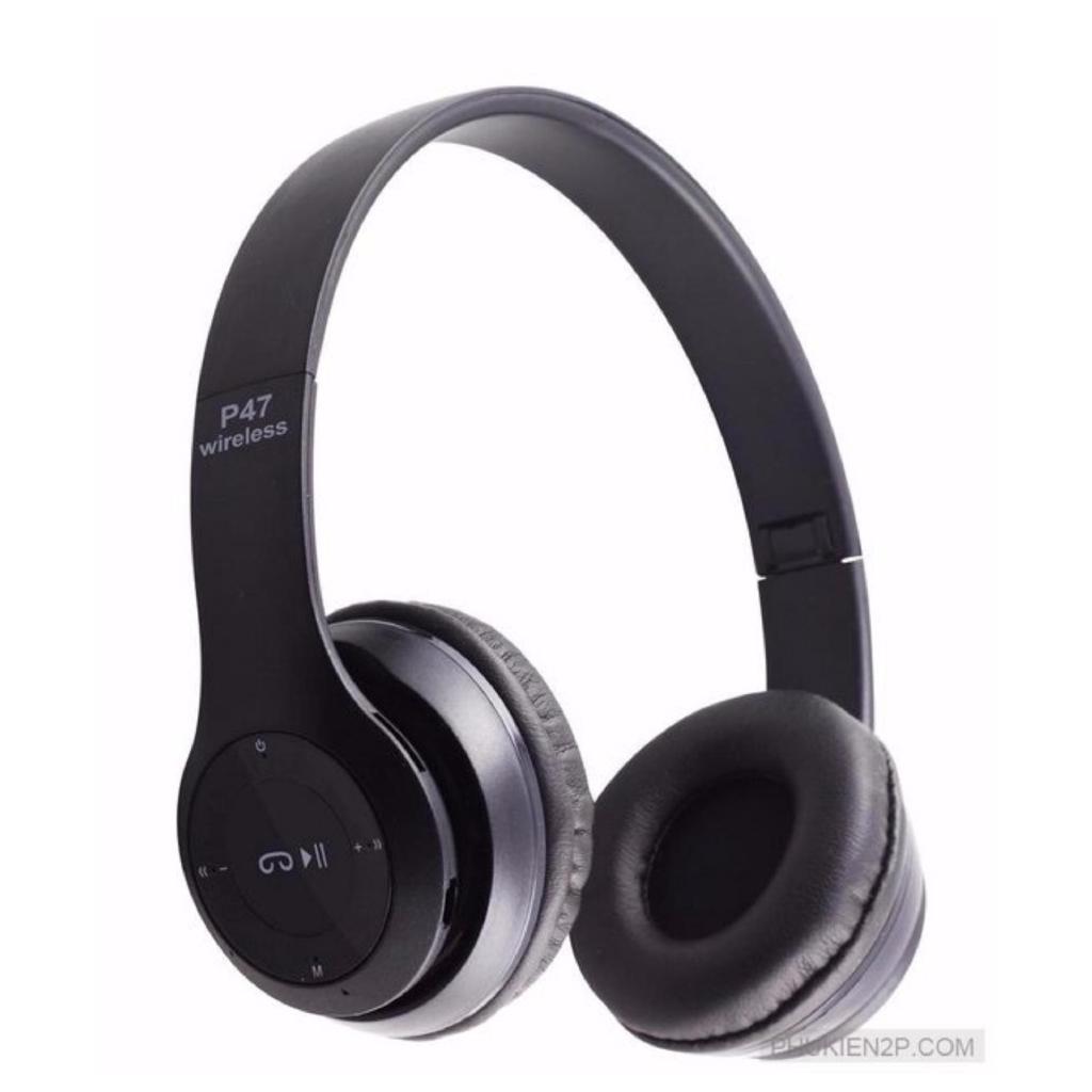 >> BÁO GIÁ TAI NGHE CHỤP TAI CAO CẤP CÓ KHE THẺ NHỚ BLUETOOTH P47 (TRẮNG) 1000002736 | Shopee Lazada Sendo Tiki mới nhất 132 Tai nghe chụp tai cao cấp có khe thẻ nhớ Bluetooth P47 (Đen) 1000002734 có dây aux kết nối điện thoại máy tính laptop