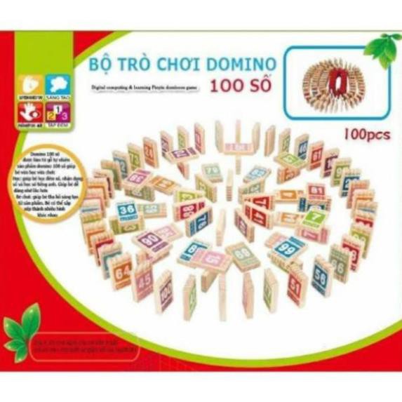 [RẺ VÔ ĐỊCH] BỘ DOMINO 100 SỐ HỌC KÈM TOÁN, TIẾNG ANH