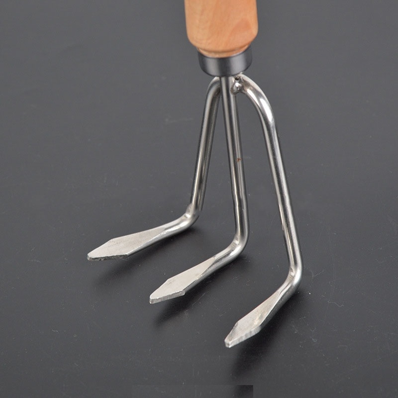 Cào xới đất inox cầm tay loại lớn LV024