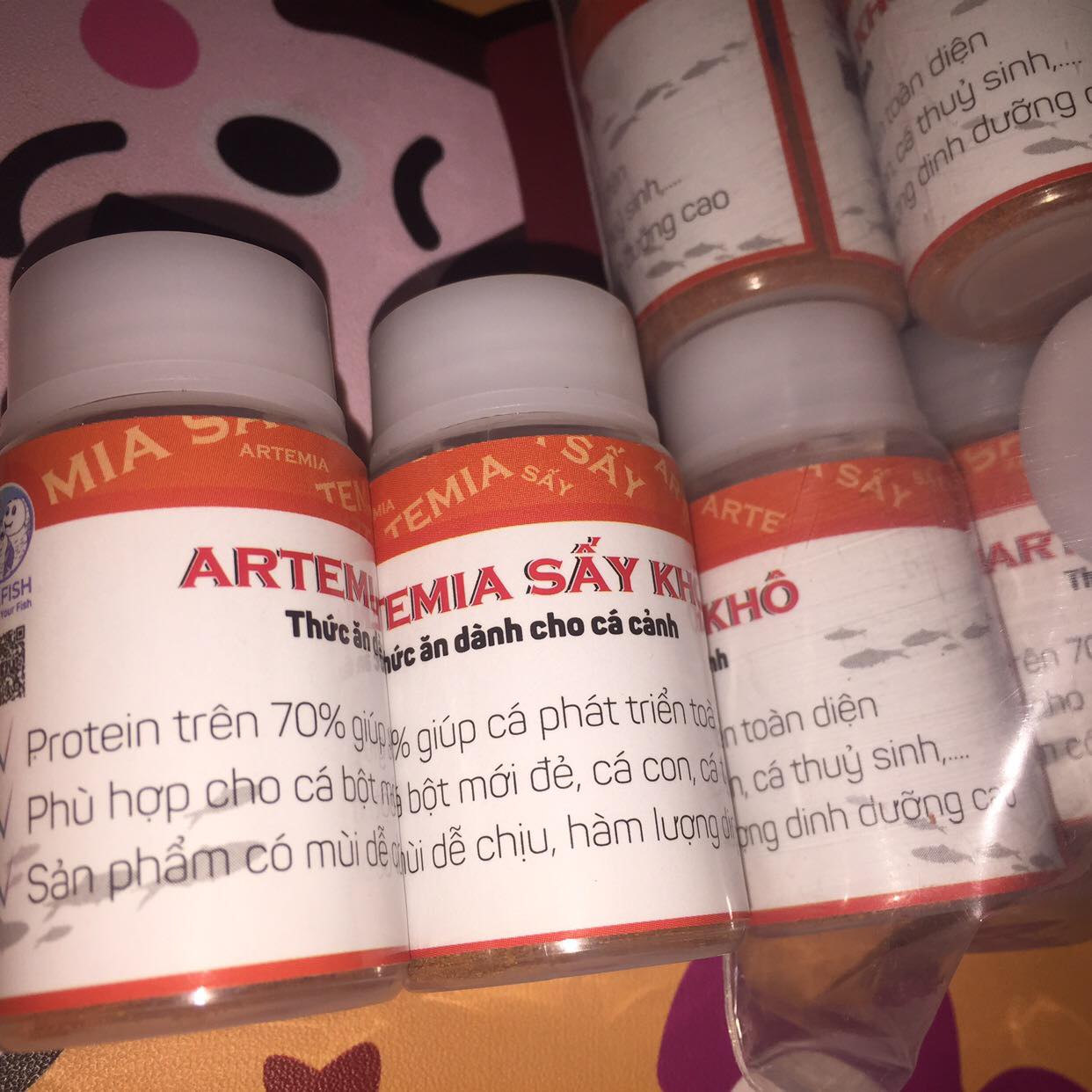 [HCM]Artemia bột sấy khô  10 gram cho cá con.