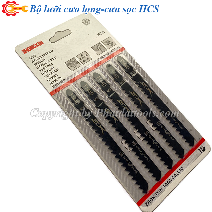 Bộ 5 lưỡi cưa lọng-cưa sọc