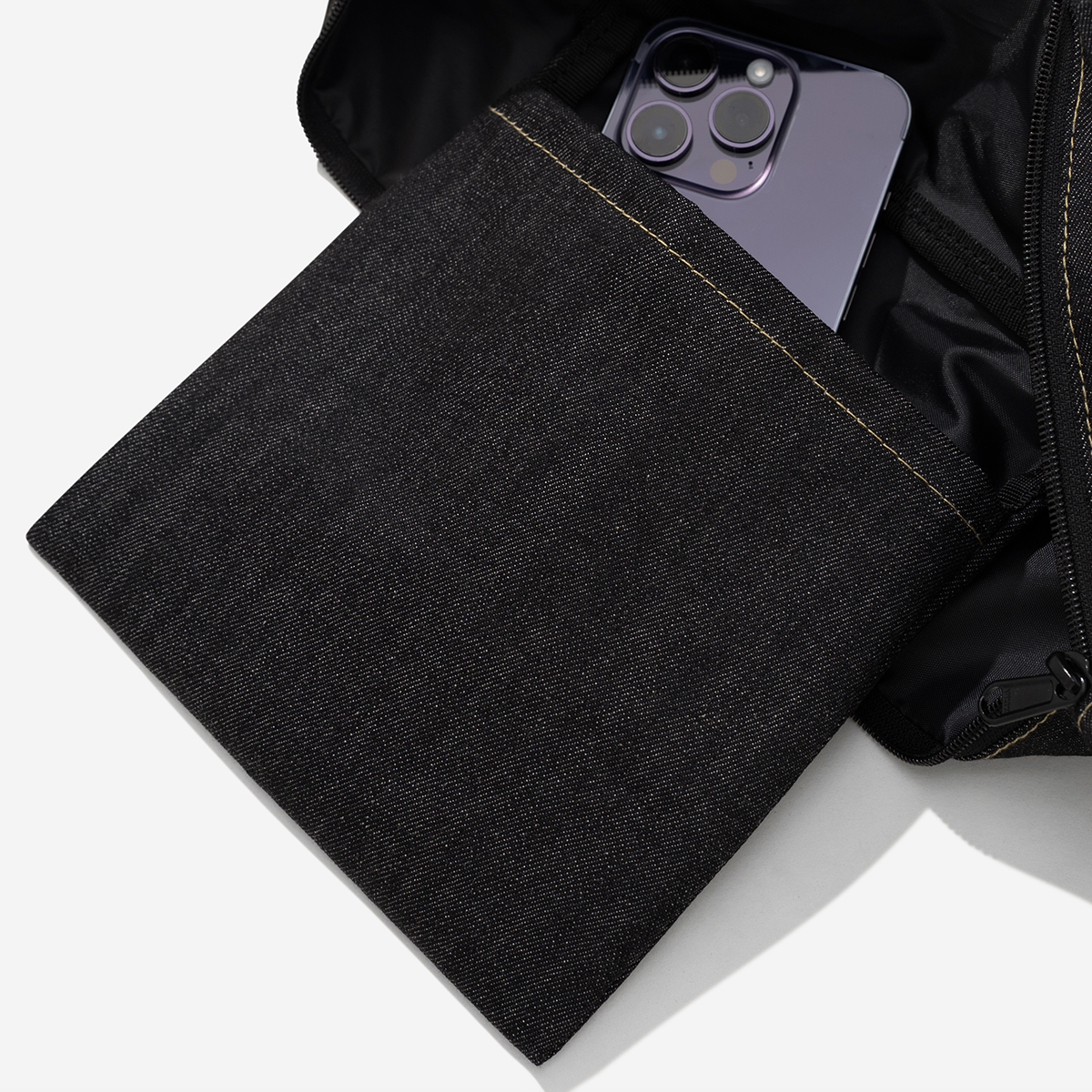 Túi tote Denim Owlbrand/ Đen