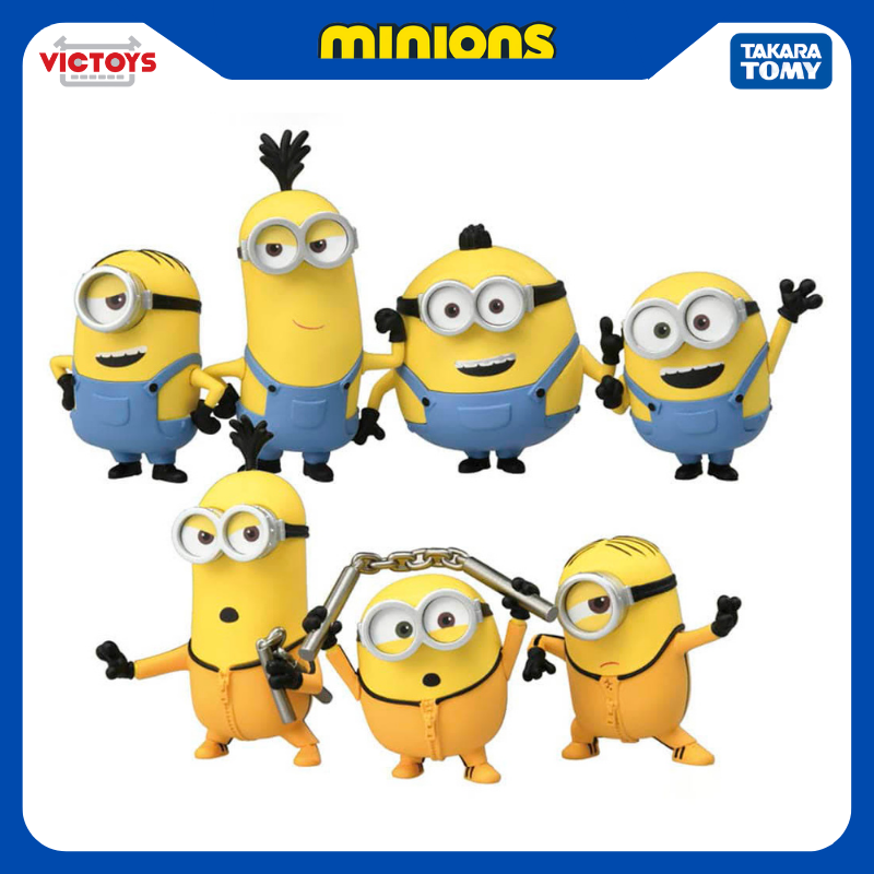 Mô hình Minions Tomy HachaColle (Kevin,Bob,Stuart,Otto)