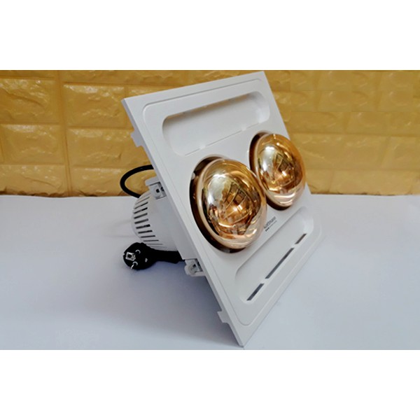 Đèn sưởi nhà tắm âm trần 2 bóng Kottmann[ Cam kết hàng chính hãng]