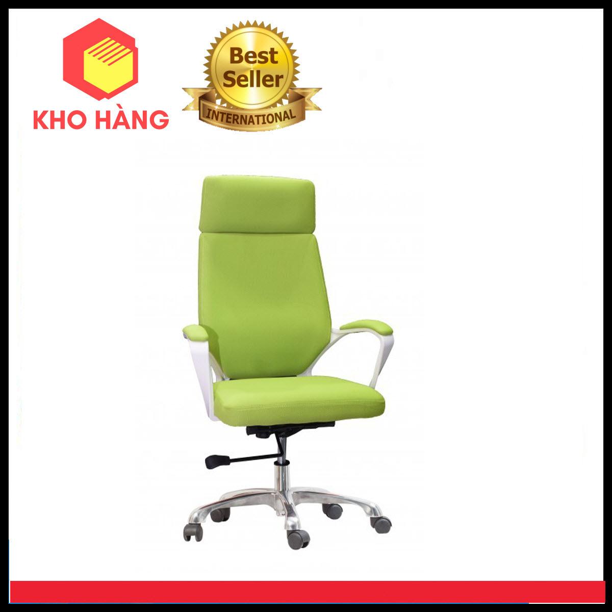 Ghế Trưởng Phòng Cao Cấp, Lưng Cao, Nệm Bọc Simili KHCM3316 (Xanh)