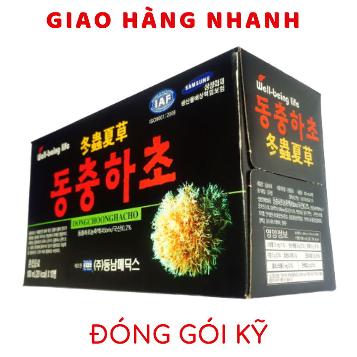 (SỈ TỪ 10 HỘP) 60 chai Nước Đông Trùng Hạ Thảo Hàn Quốc