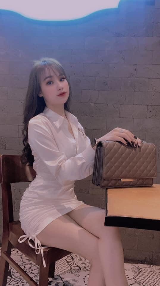 Đầm body rút dây cổ sơ mi