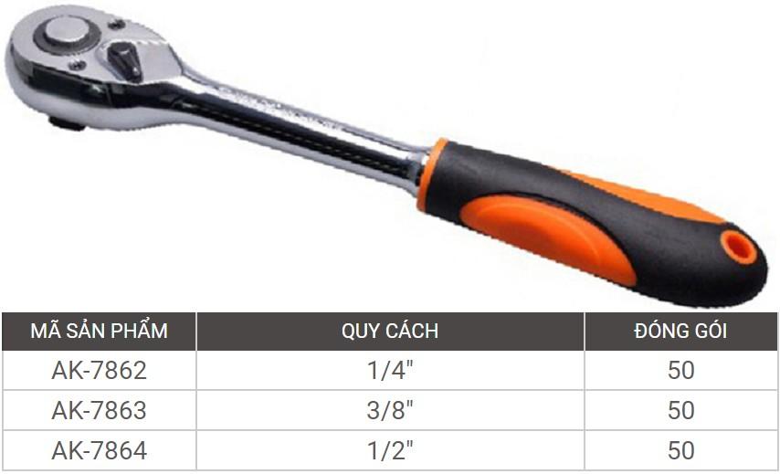 Cần siết Asaki AK-7864 C2-1/2inch (Cam)