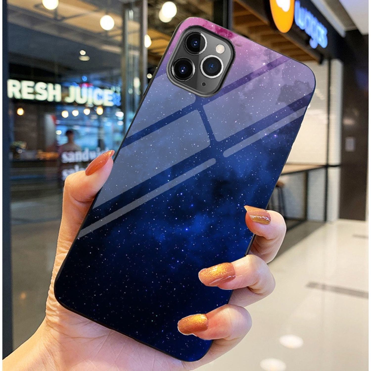 Ốp lưng iρhone 11, 11 pro max,12, 12 pro max, 12 mini ốp kính bóng cao cấp phi hành gia