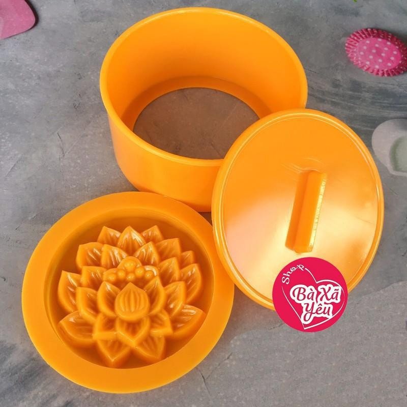 Khuôn xôi Tròn - Hoa sen 14cm