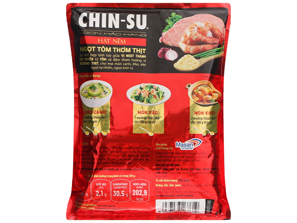 Hạt nêm Chinsu gói (900g-1.125kg)